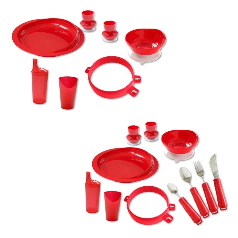 Behrend dish-set Alzheimer´s, Colour Red, 6- or 10-section