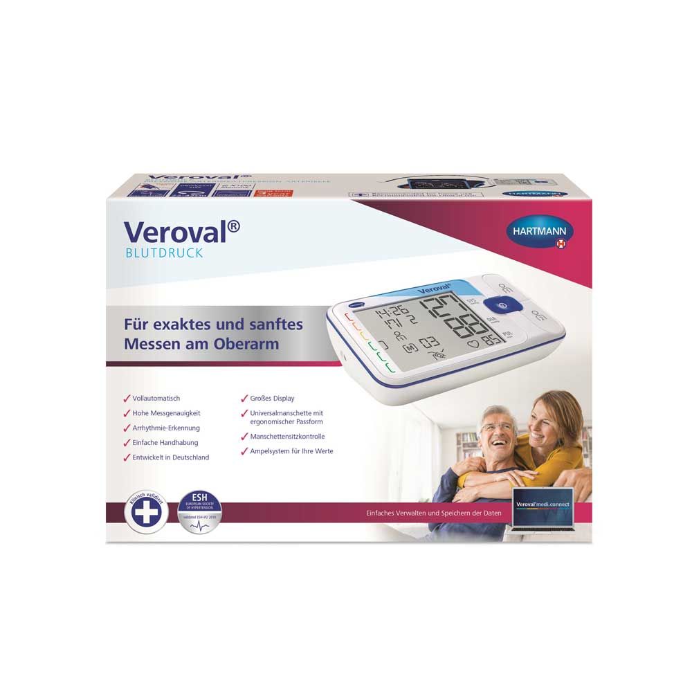 Hartmann Veroval upper arm blood pressure monitor, incl Cuff/USB