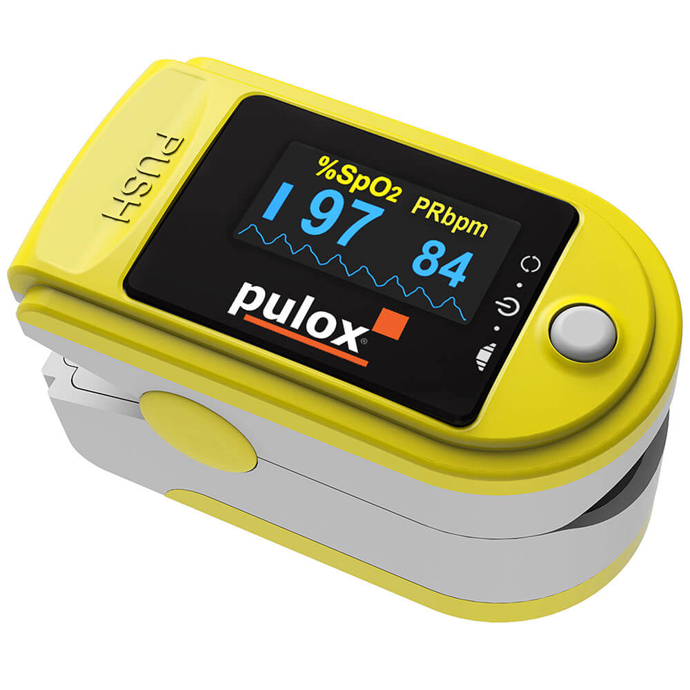 Pulox Finger Pulse Oximeter PO-200, rotatable OLED display, various colors