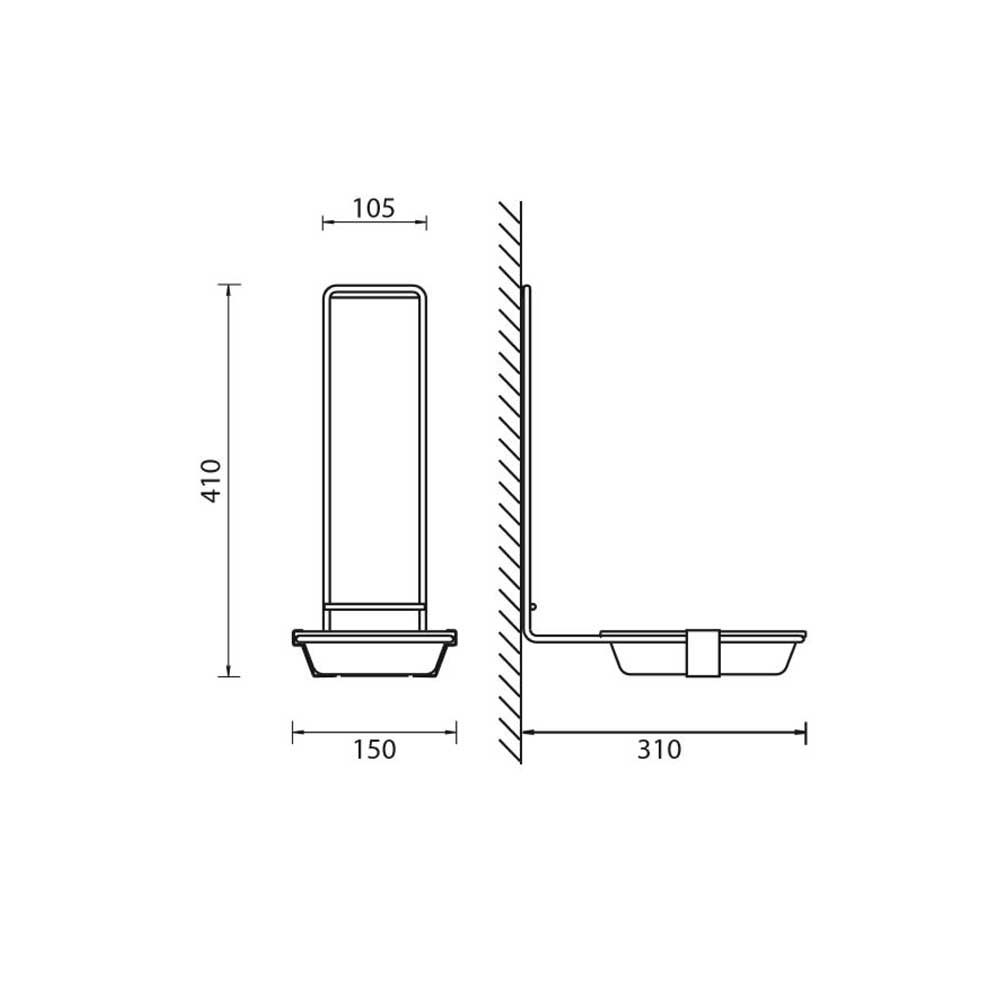 Schülke Drip Tray with Holder for KH Touchless Dispenser