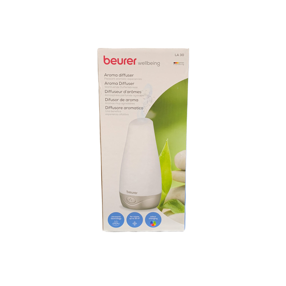 Beurer LA 30 Aroma Diffuser, Ultrasonic air improver, LED color light