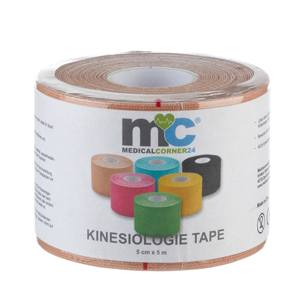 Power Kinesiology Tape, 5 cm x 5 m, 1 roll, fawn