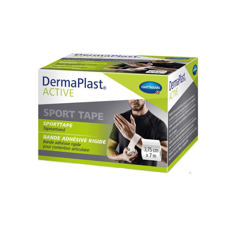 Hartmann DermaPlast Active Sport Tape, Inelastic, White, 3,75cmx7m