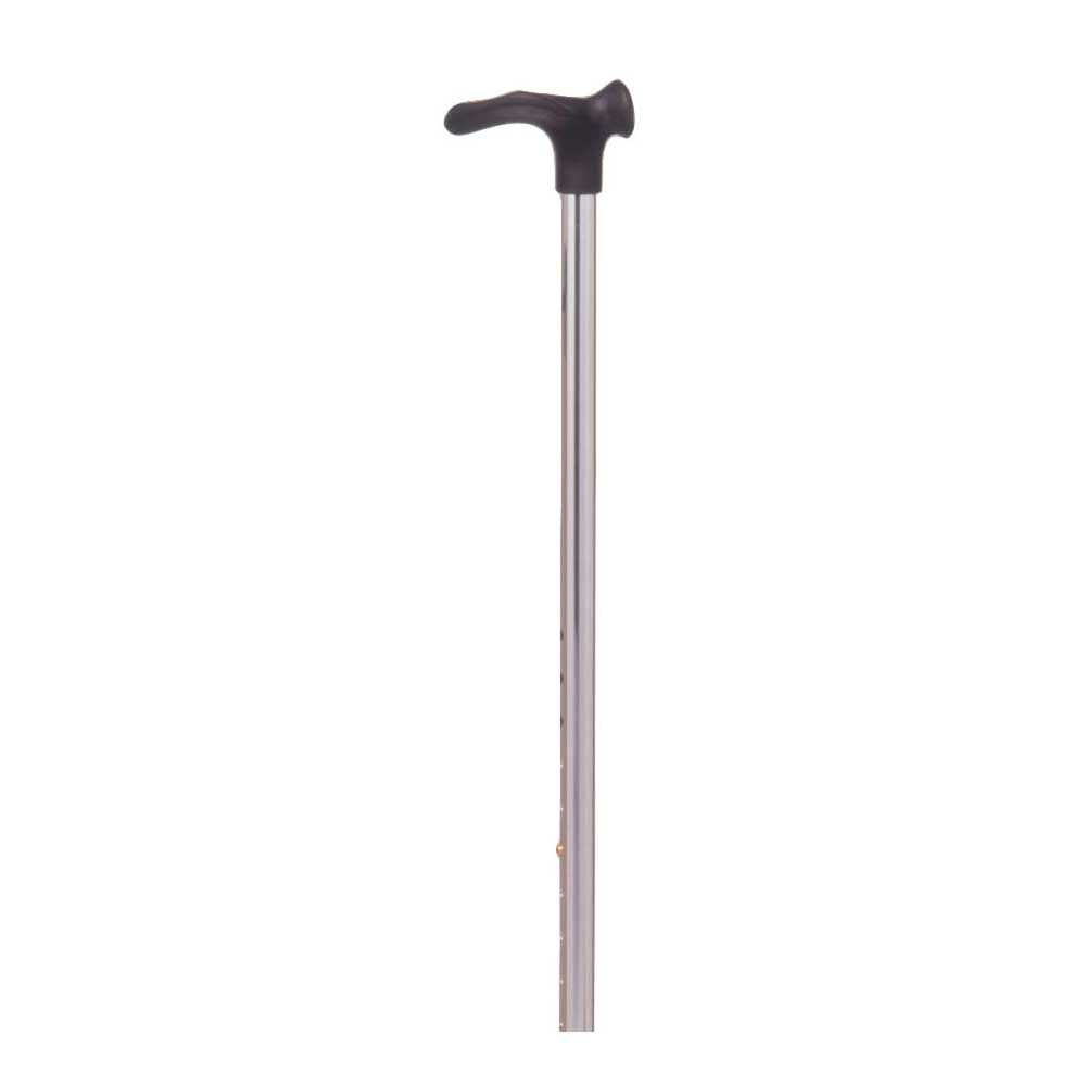 Behrend walking stick, anatomical handle, left, silver
