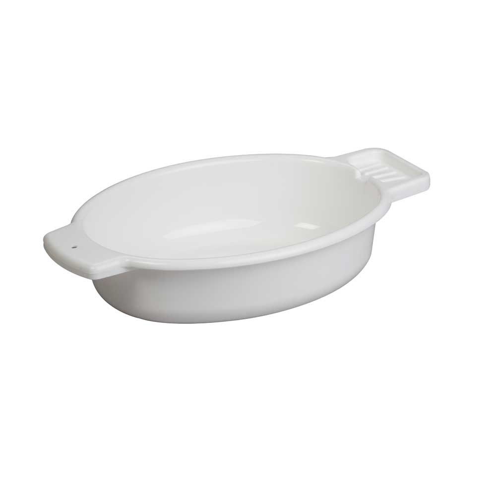 Behrend wash basin, soap tray, oval, 5 liter, 45x30x10cm, white