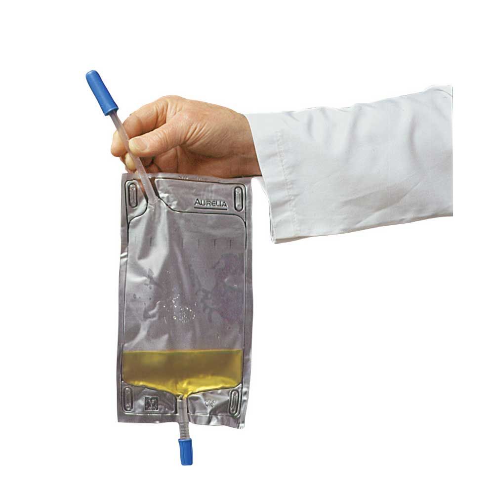 Behrend urine-leg bag, valve, anti-return, 500ml, 10pcs