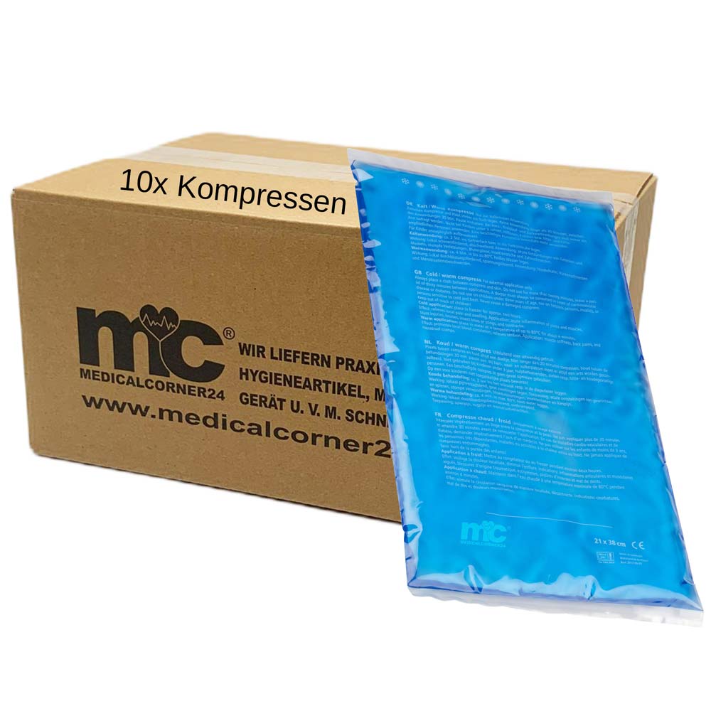 MC24 Hot and Cold Compress, gel, microwave, 21x38 cm, 10 items