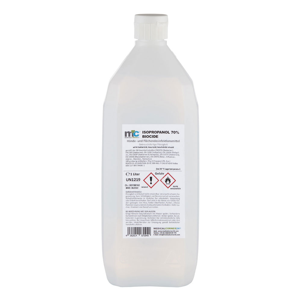 MC24® Hands/Surface Disinfection Biocide, Octagon, Hinges Flap, 1 L