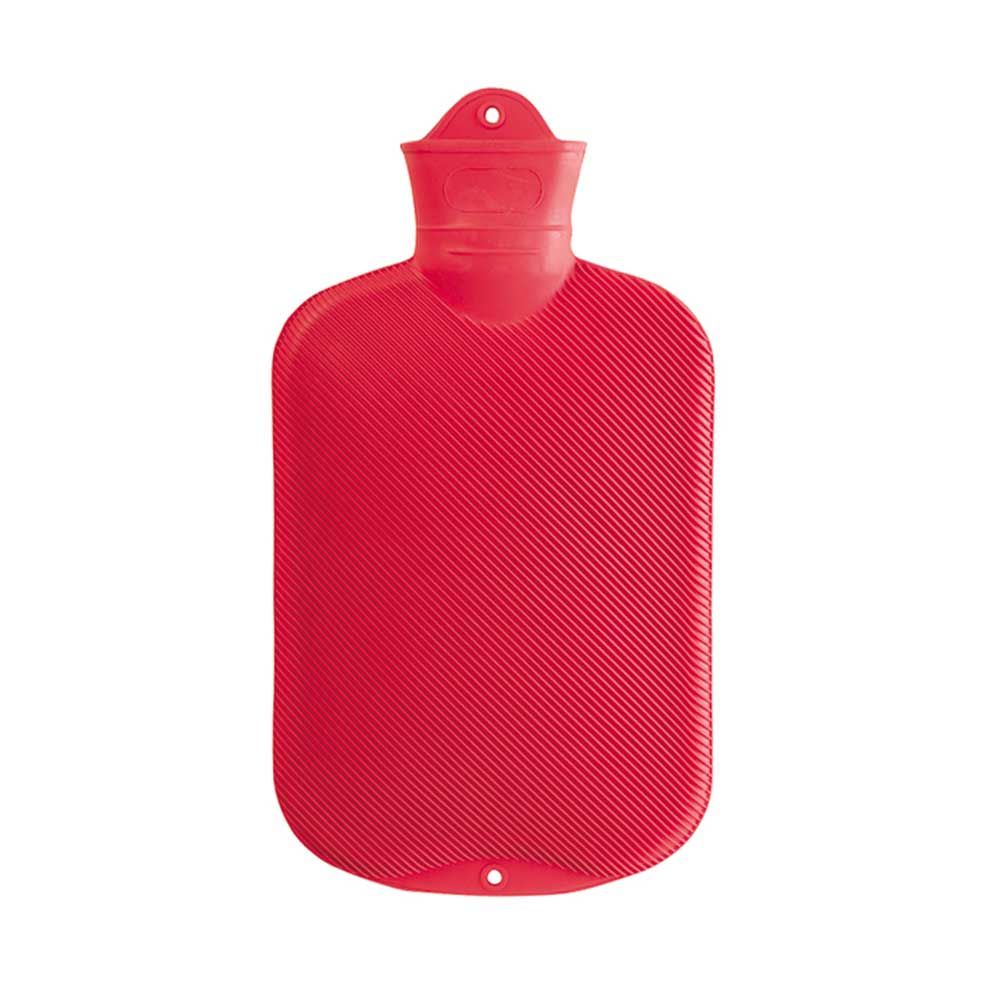 Sänger Hot Water Bottle 2 L, Doublelamella, Red