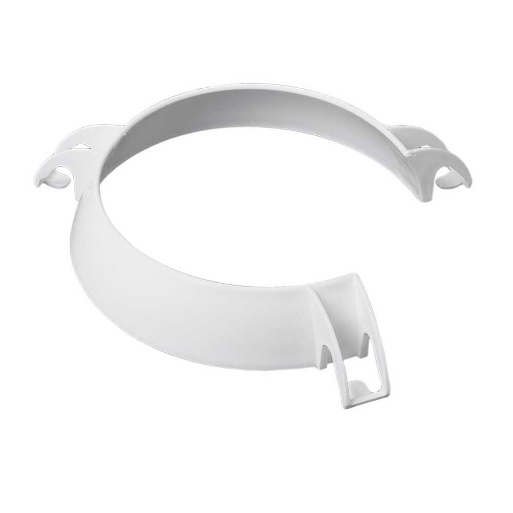 Behrend plate-raised-edge, plastic, for plate 23-28 cm, white, 1 item
