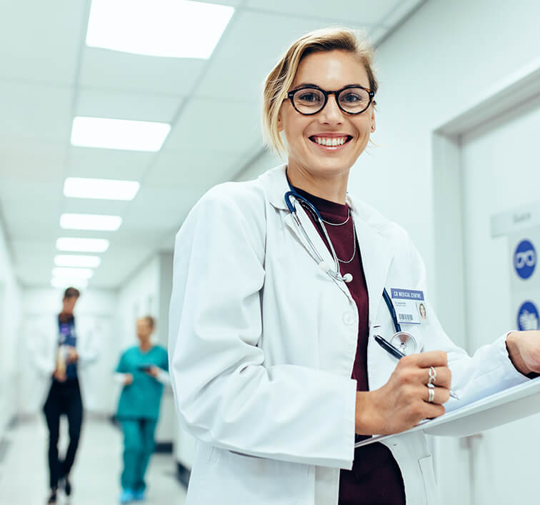 Doctor with clipboard mc24promotion