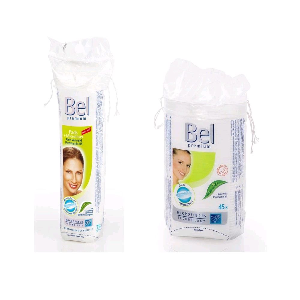 Bel® premium cotton pads of Hartmann, microfibre, big or small