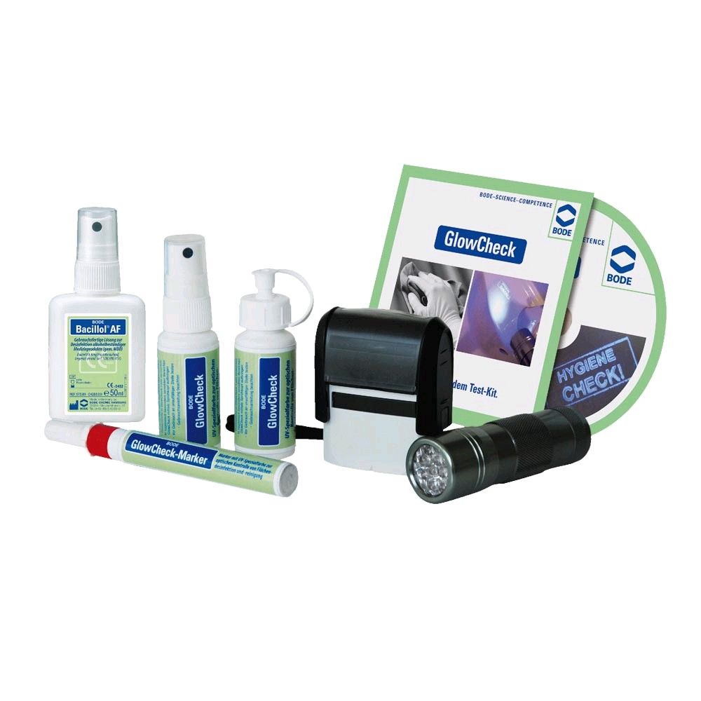 Bode Glow check, optical feedthrough control, incl. UV lamp, 1 set