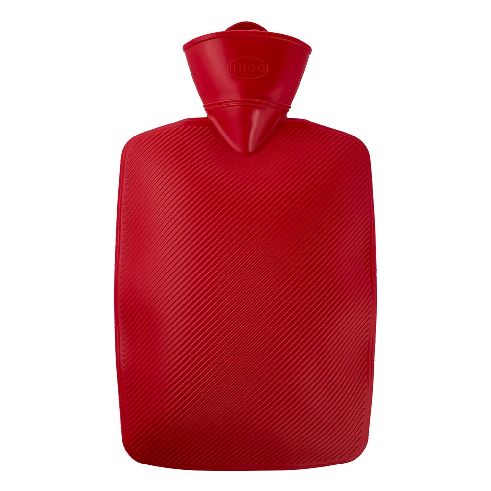 Hugo Frosch Classic hot water bottle 1.8 L, lamella, red or blue