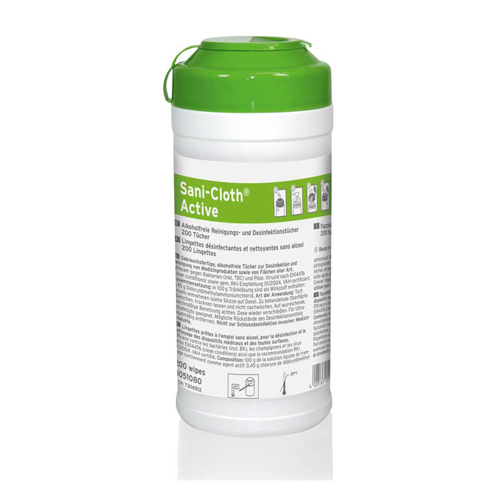 Ecolab Disinfection Wipes Sani-Cloth Active, 20x22cm, 200 pcs