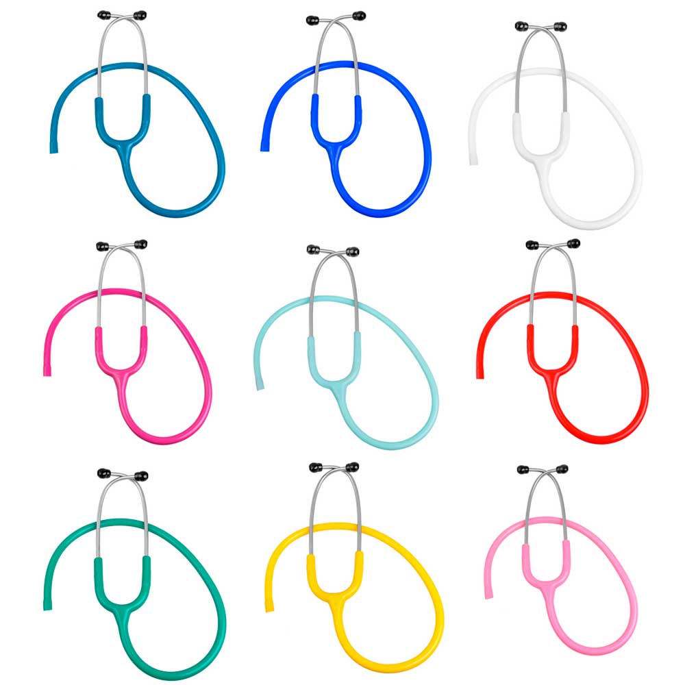 Luxamed Ear Hooks for Stethoscope, Steel, Tube, diverse Colours