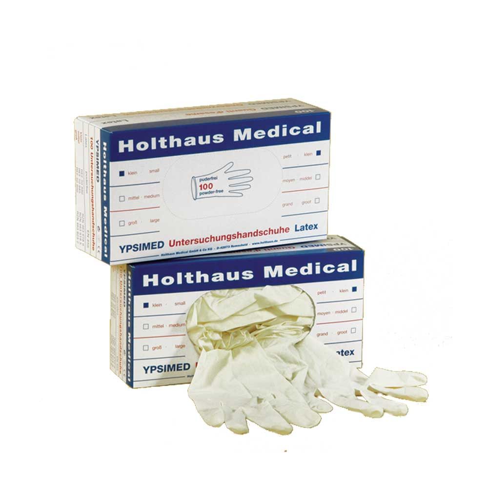 Holthaus Medical YPSIMED latex gloves powder free, 100 items