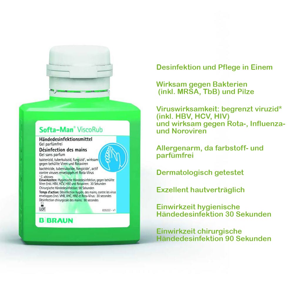 B.Braun hand disinfectant Softa-Man® ViscoRub, gel-like, 100ml