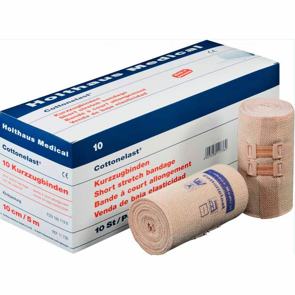 Holthaus Medical Cottonelast® short-stretch bandage w. clamps