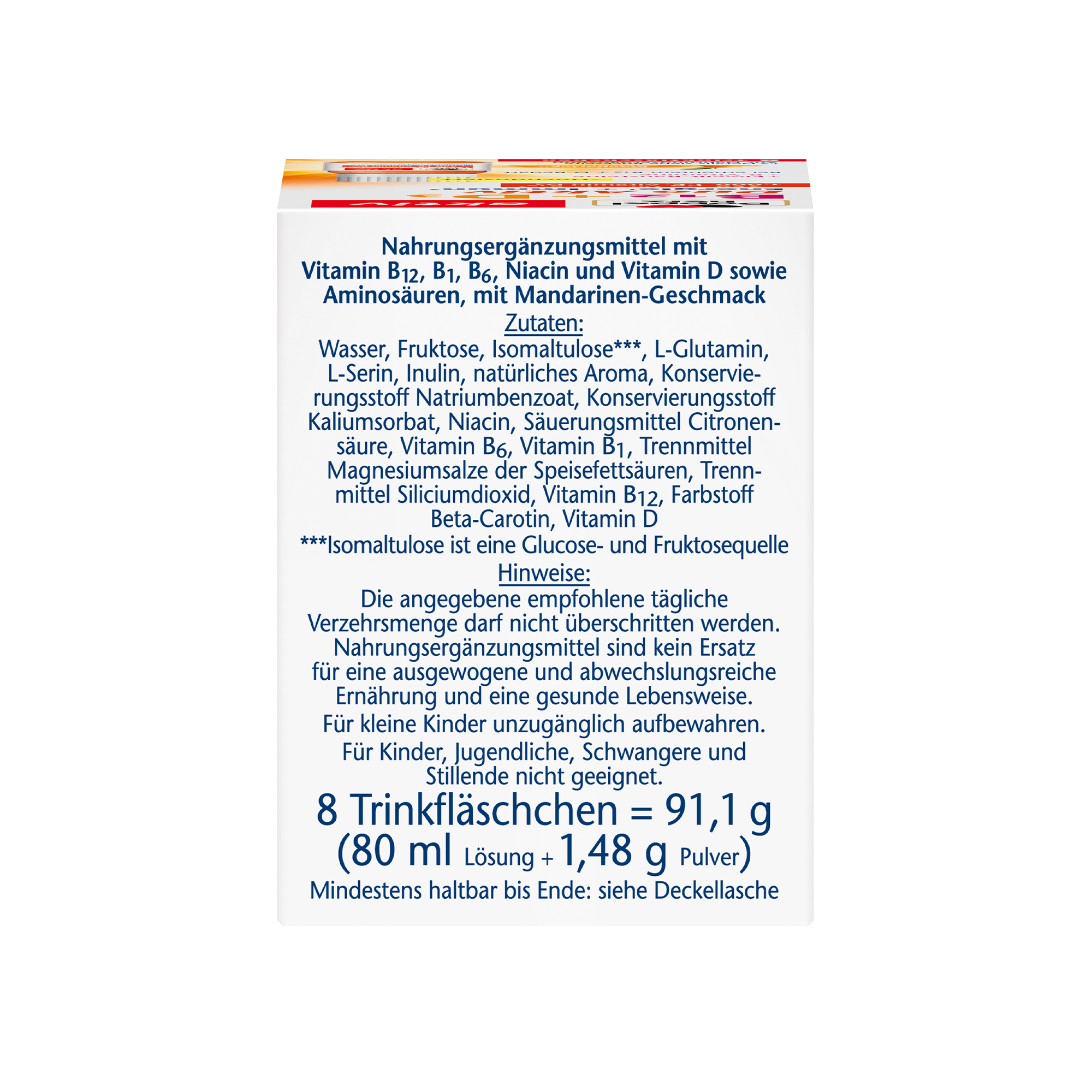 Doppelherz aktiv B12 + D3 Duo Active, 8 Drinking Bottles