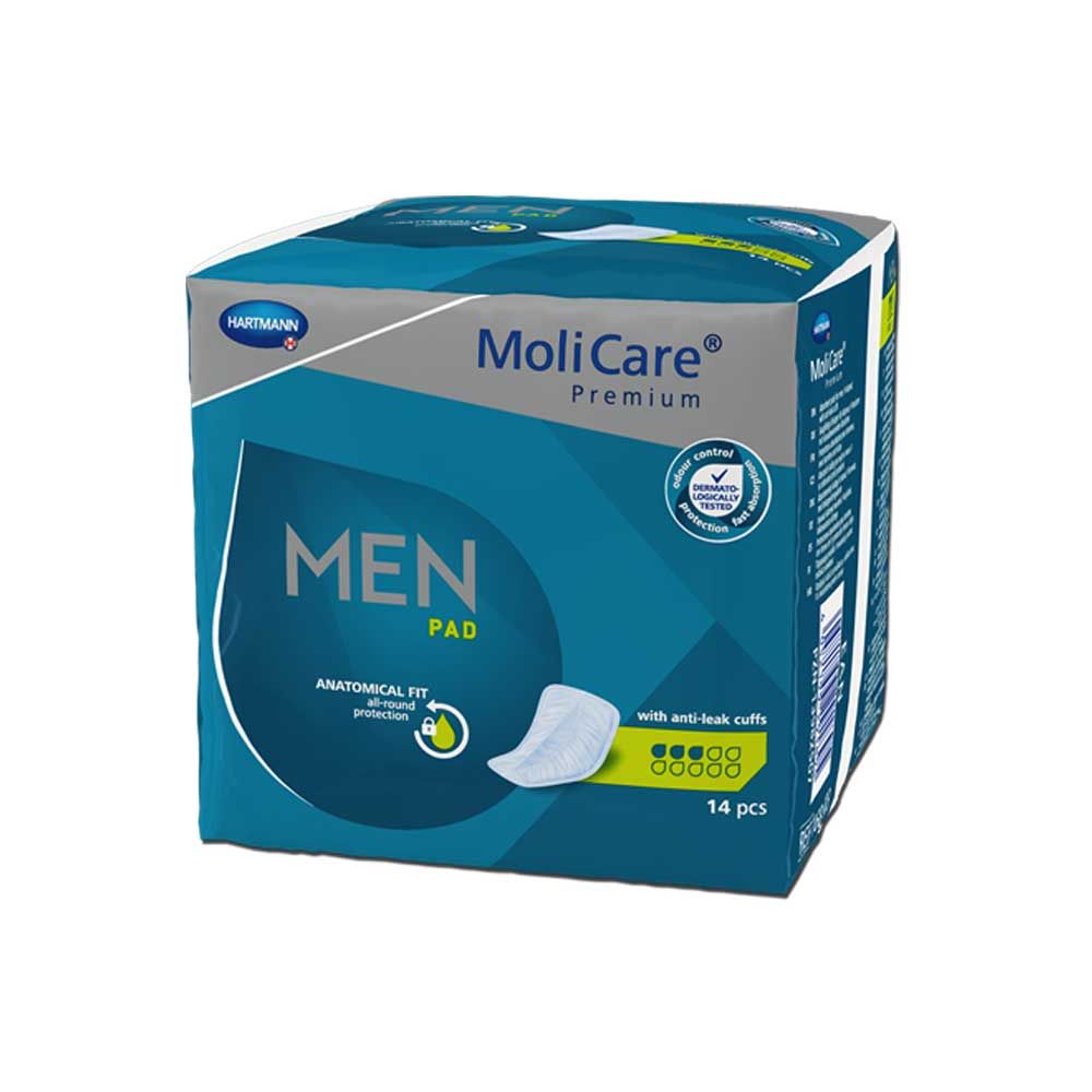 Hartmann Incontinence Pad MoliCare® Premium Men Pad, 3 Drops, 14pcs