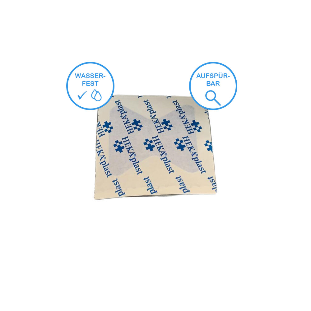 Detectable Fingertip Plaster, blue, 45 x 50 mm, 25 items