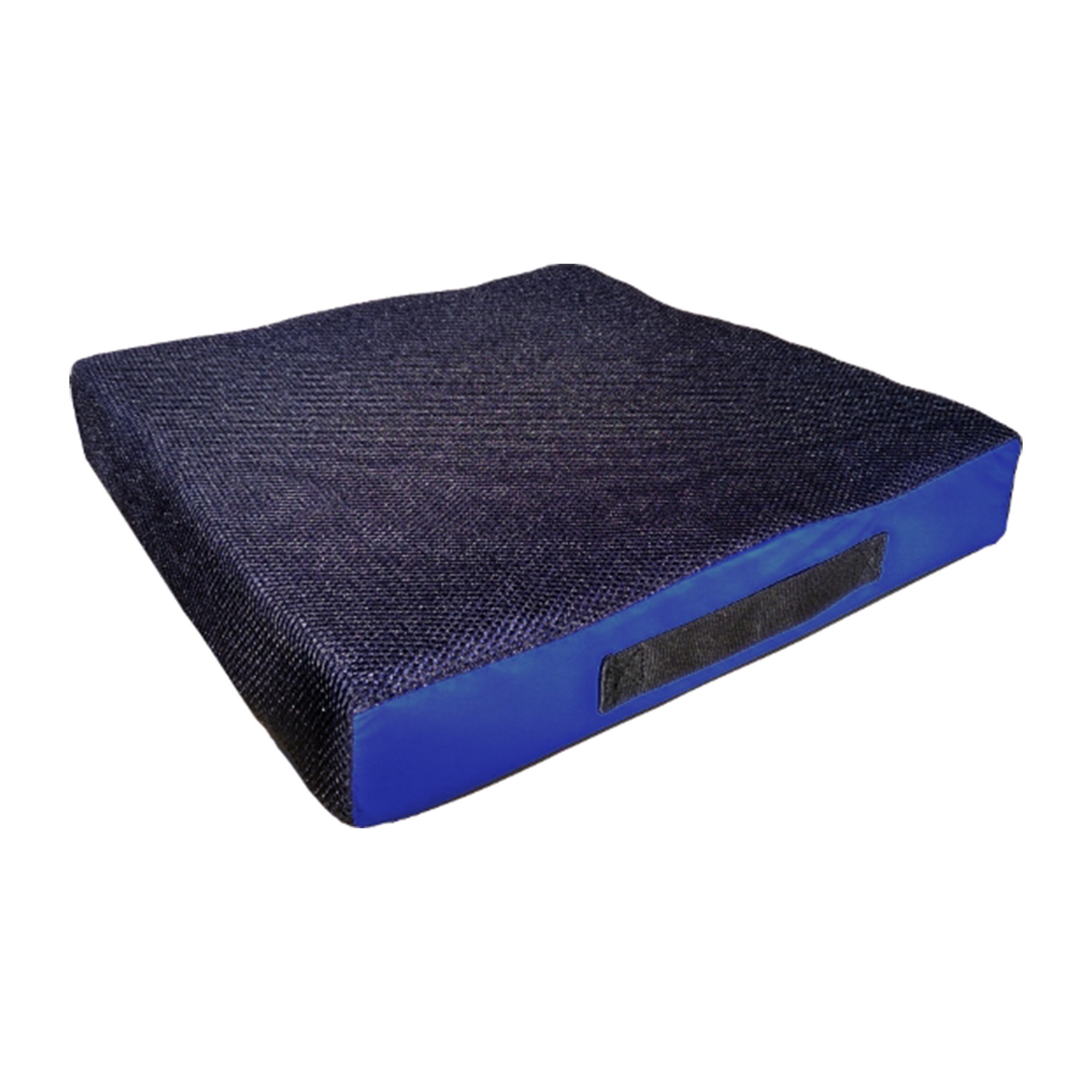 SHP CUBE GEL Wheelchair and Seat Cushion, black-blue, 55 x 43 x 8 cm