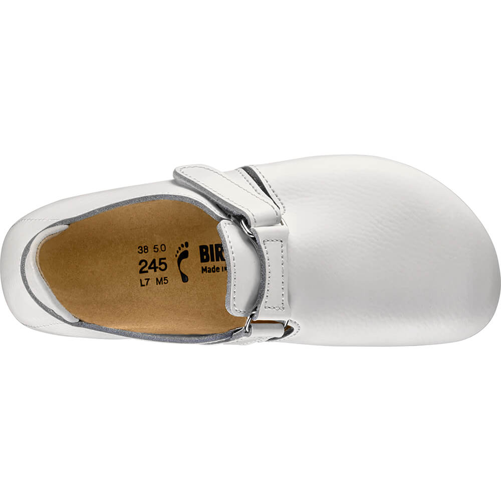Linz SL Super outsole, natural leather, Birkenstock, Normal white Size 46