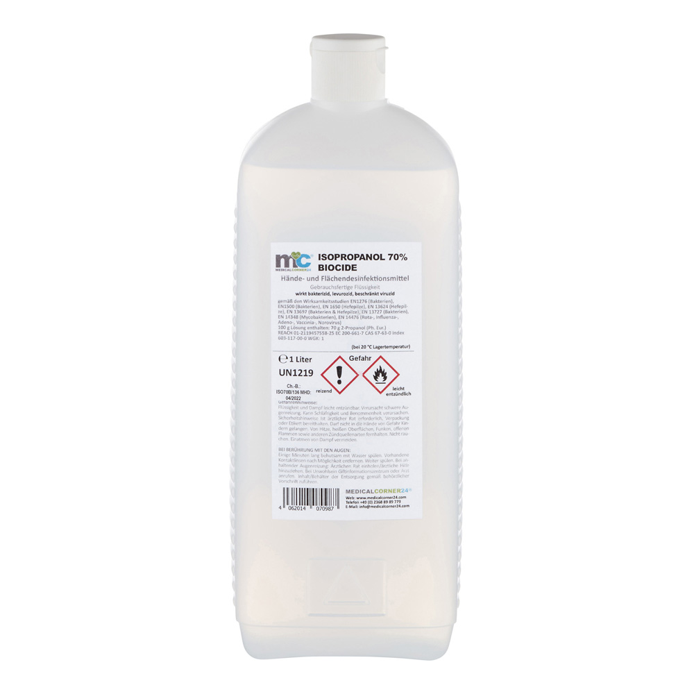 MC24® Hands/Surface Disinfection Biocide, Rectangle, Hinges Flap, 1 L