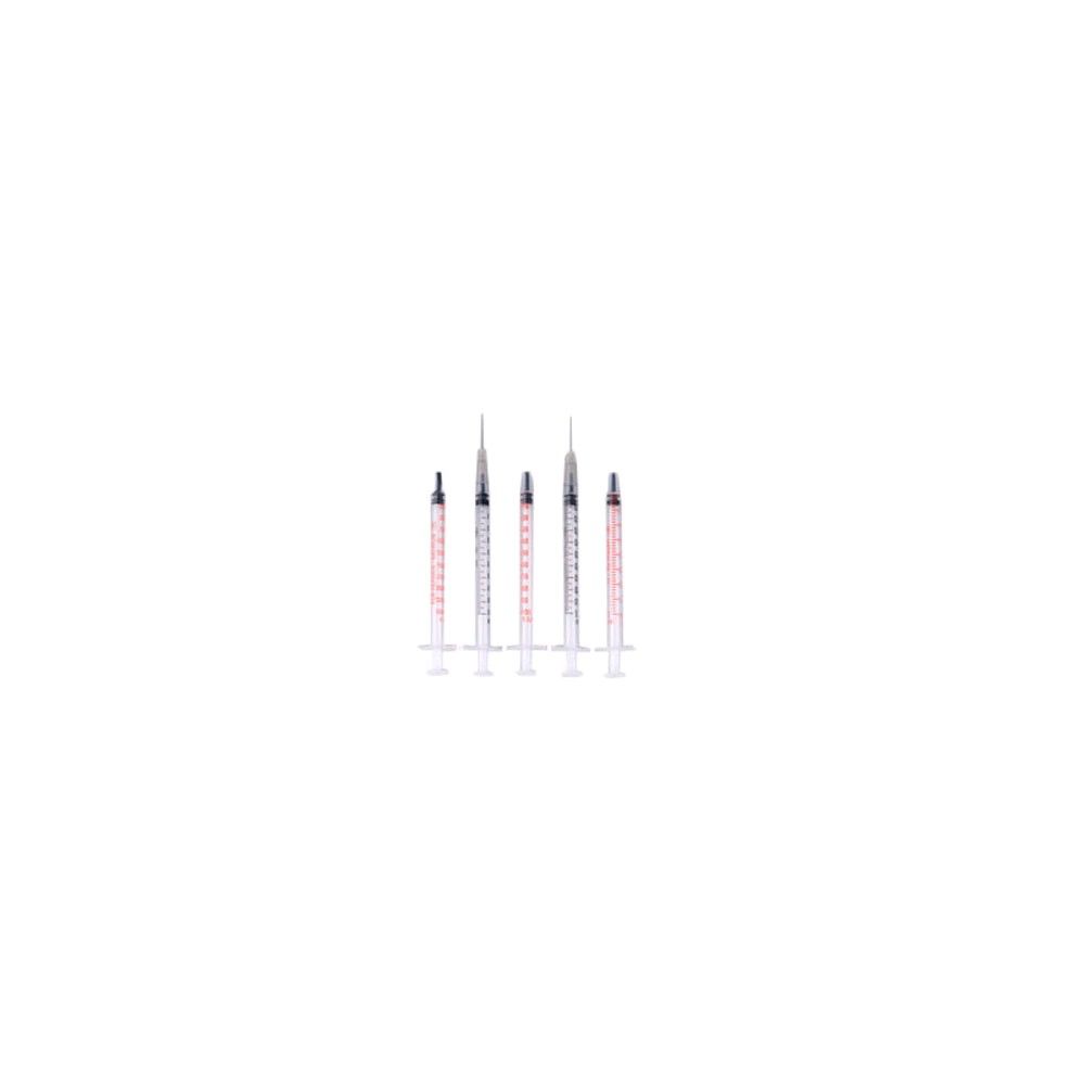 Dispomed insulin syringes, 3 pcs. Luer, 1 ml, U40, 100 pieces