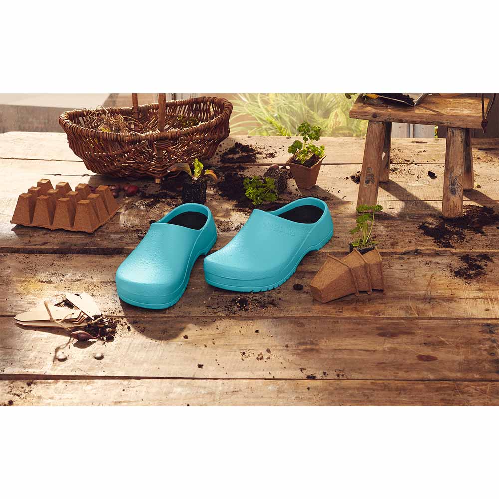 Birkenstock Super Birki, water-repellent, polyurethane, light blue