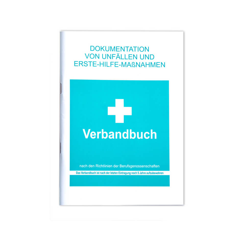Leina-Werke first aid book DIN A5, white/green