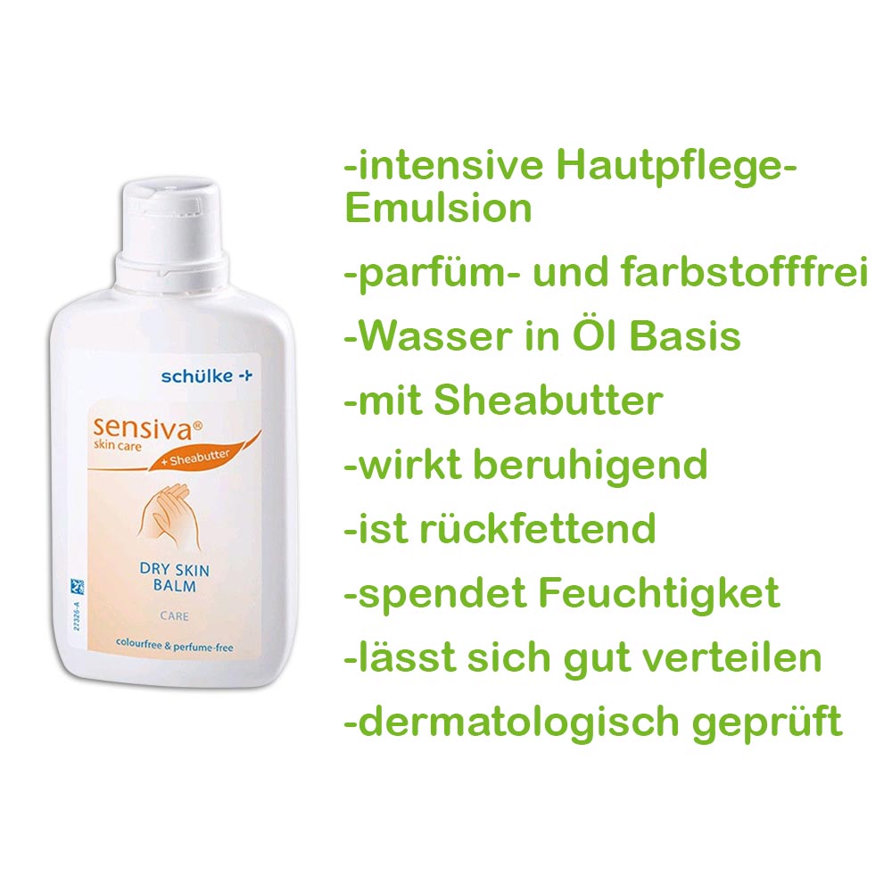 Schülke sensiva® dry skin balm, intensive, dye-/fragrance free, 150ml