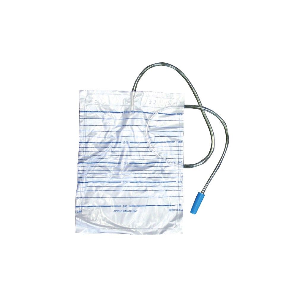 Ratiomed urinary bag standard, non-sterile, 90cm hose, 2 L, 100 pack