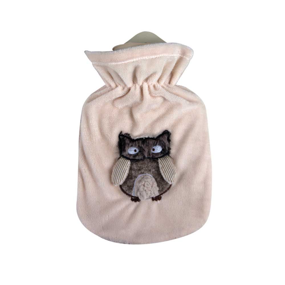 Sänger Hot Water Bottle 0,8 L with Cover, Owl Oli