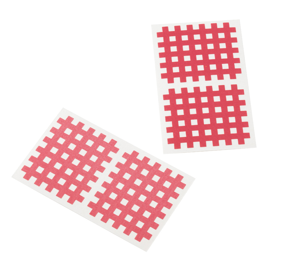 Cross Tape, 5,2 x 4,4 cm, 10 sheets with 2 patches, pink