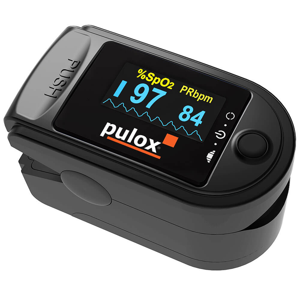 Pulox Finger Pulse Oximeter PO-200 Solo, rotatable OLED display, various colors