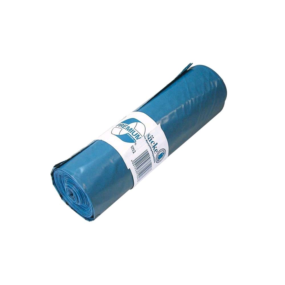 Ratiomed garbage bags, high-pressure PE, blue, 120 l, 0.05mm, 10x25pcs