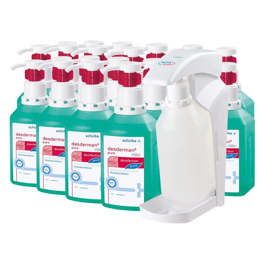 Schülke hyclick®-Set, 20x 500ml desderman® + 1x dispenser