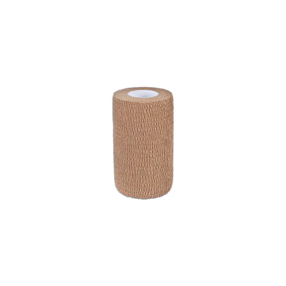 Nobarip, cohesive short-stretch bandage, brown, 4,5m x 6cm