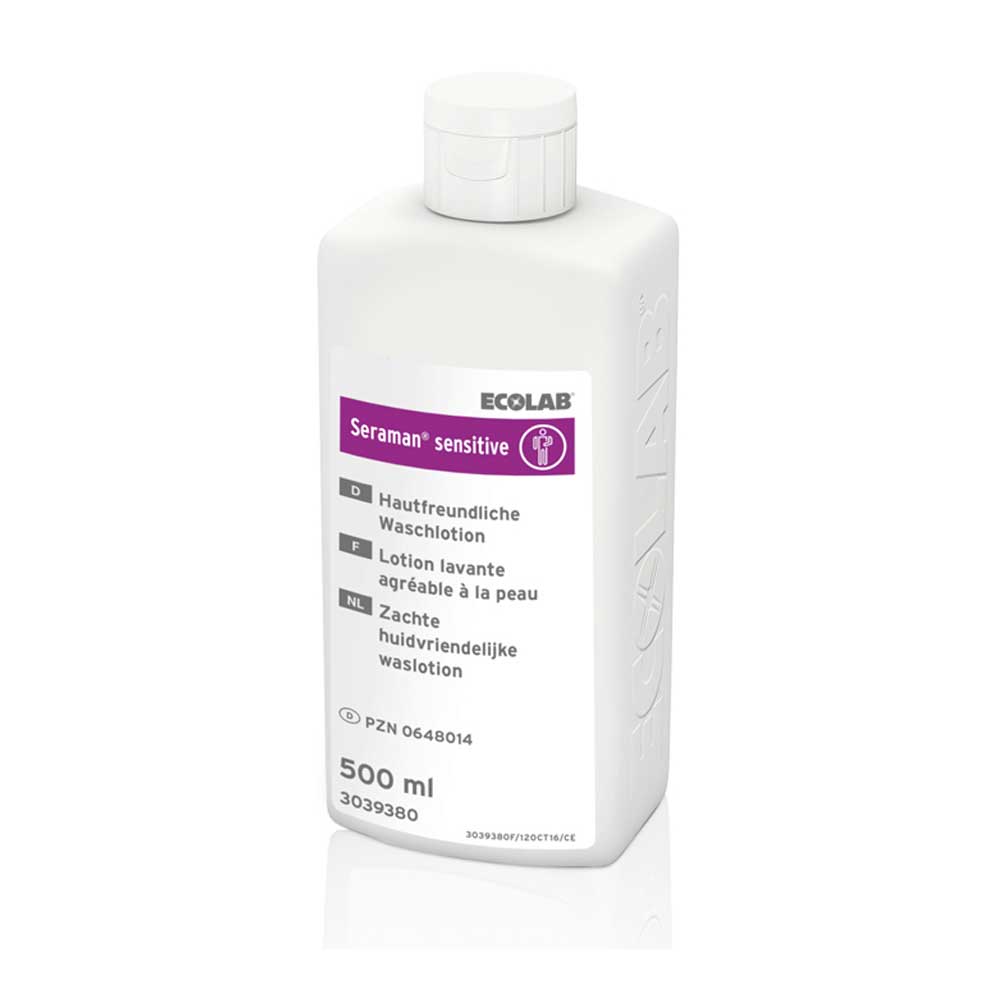Ecolab Wash Lotion Seraman Sensitive, fragrance-/dye-free, 500 ml
