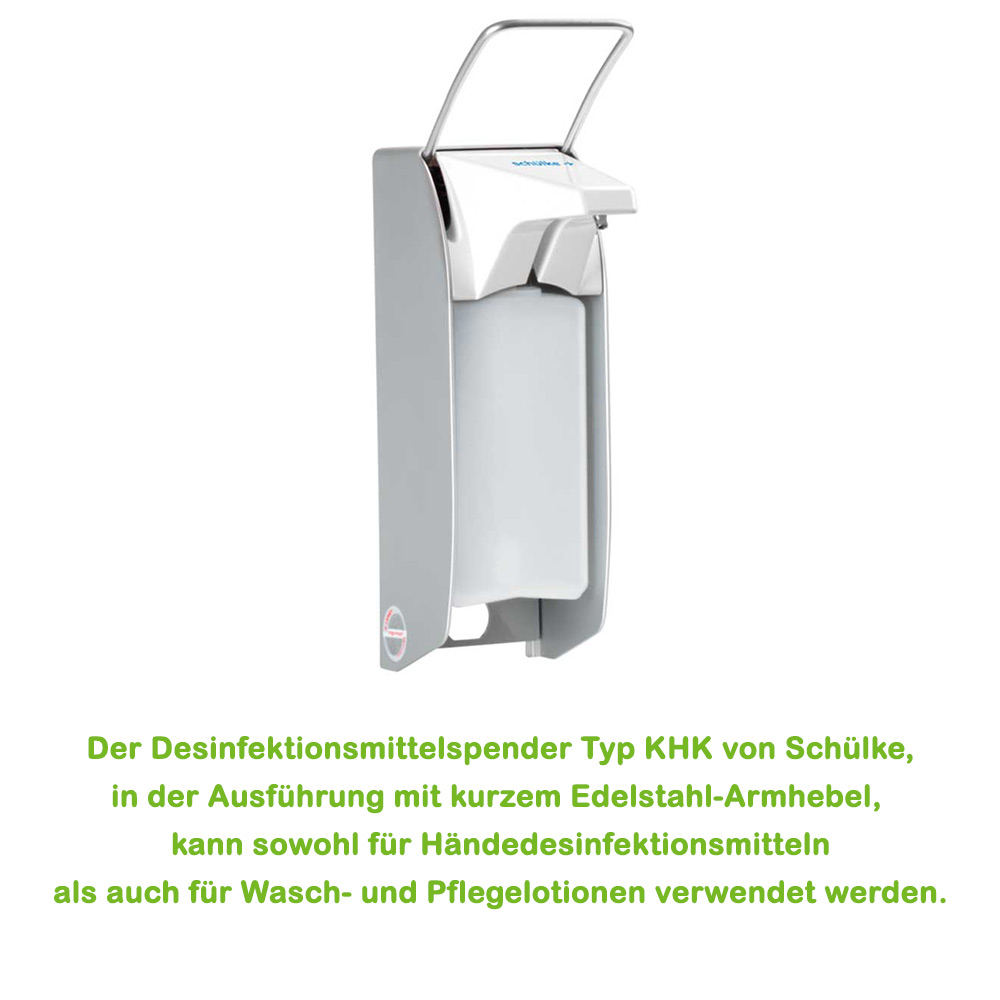 Schülke Dispenser KHK, Short Arm, Stainless Steel Pump, 500ml