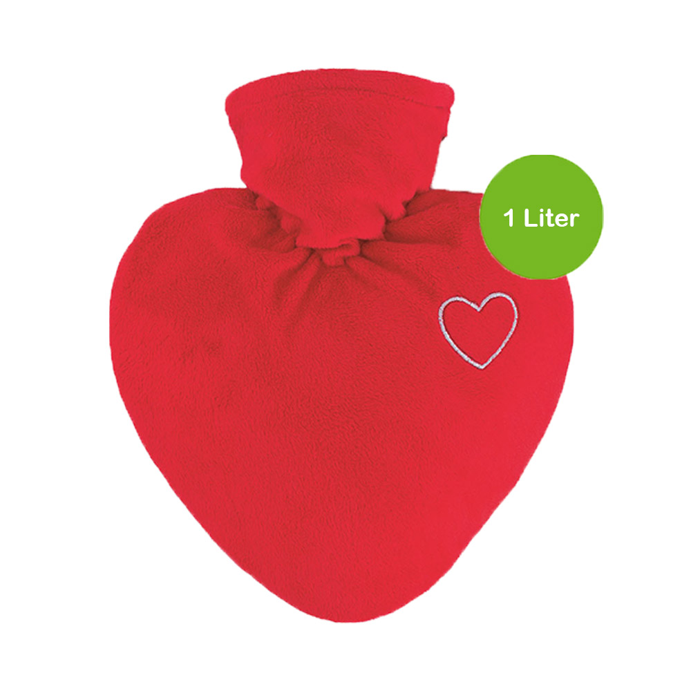 Hugo Frosch Hot Water Bottle Heart 1,0 L, various. Covers