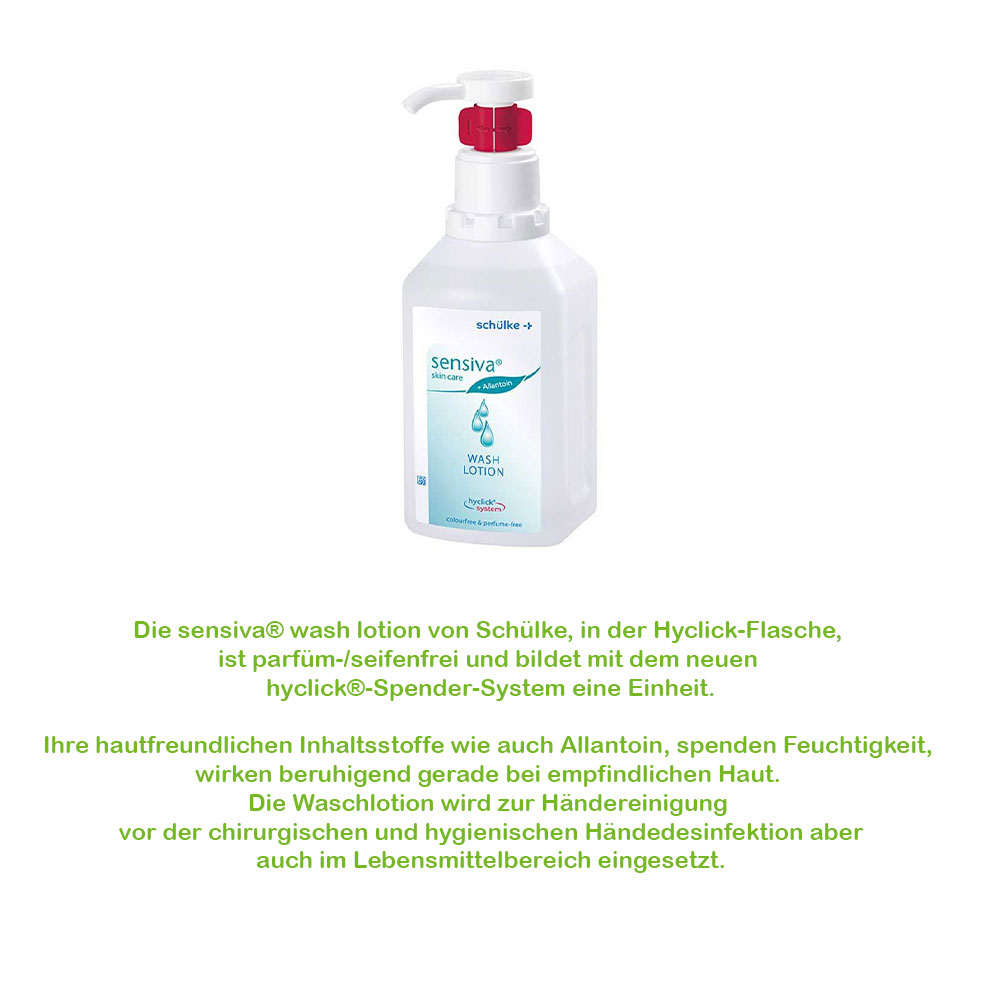 Schülke sensiva® wash lotion hyclick, soap-free, 1l