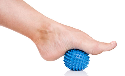 After a long day of walking, the massager helps tired feet After a long day of walking, the massager helps tired feet