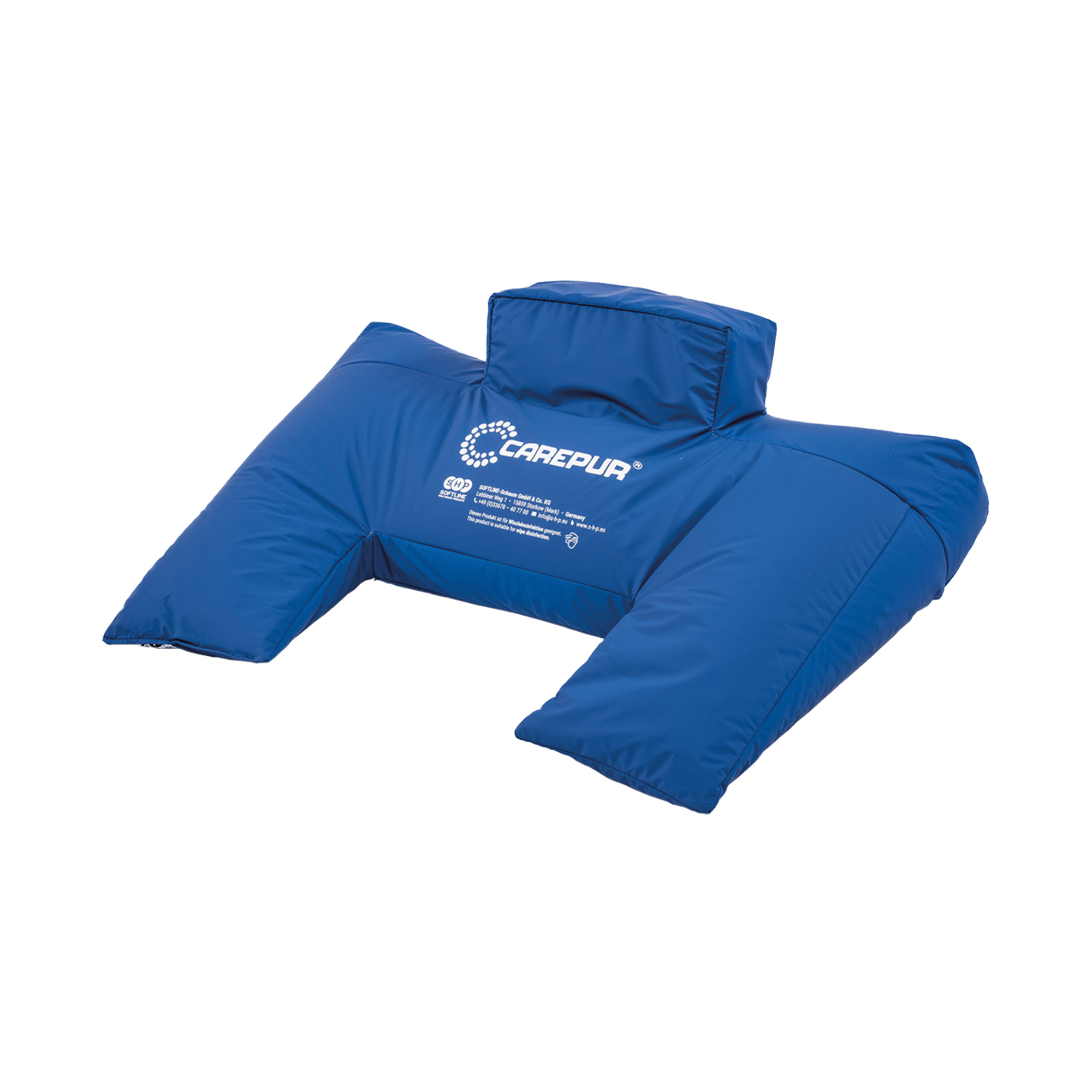 SHP CAREPUR Semi-Fowler Pillow M, blue, 65 x 50 x 15 cm