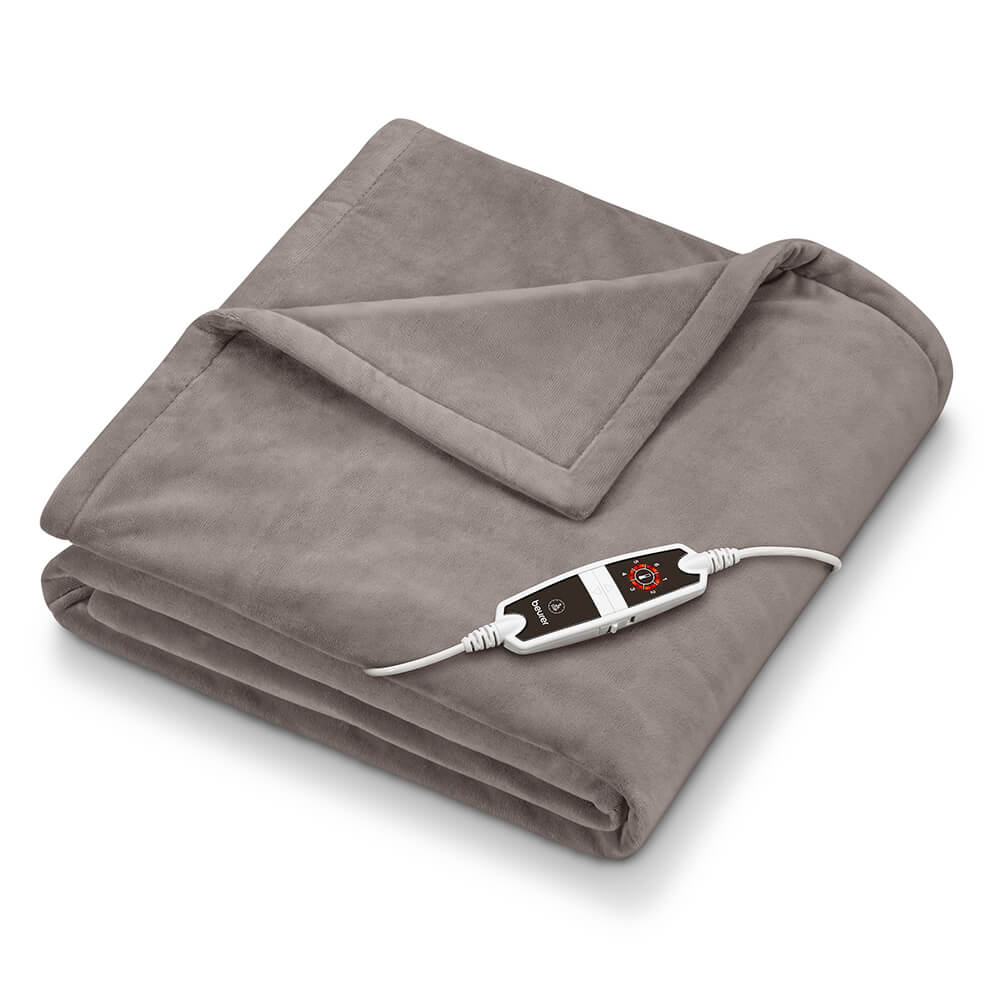 Heating blanket HD150 XXL, cuddly blanket heated blanket Beurer Taupe