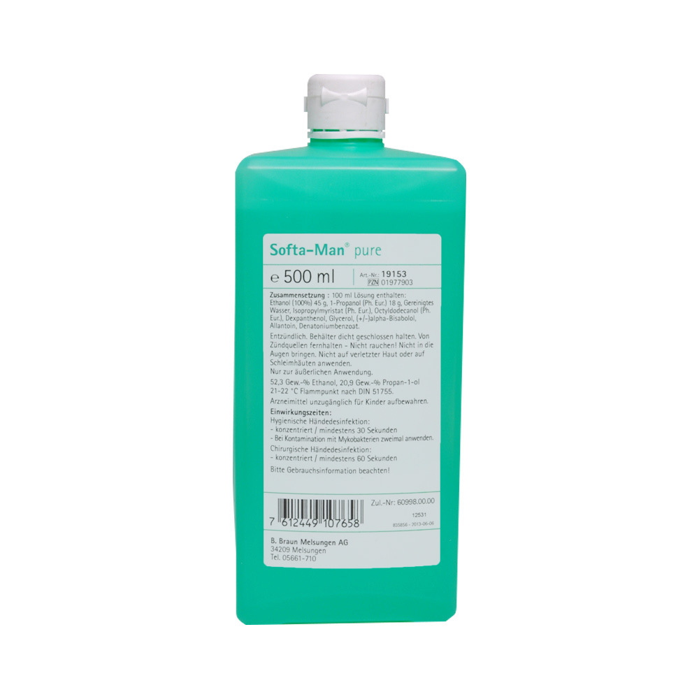 B.Braun hand disinfectant Softa-Man® pure, 500ml