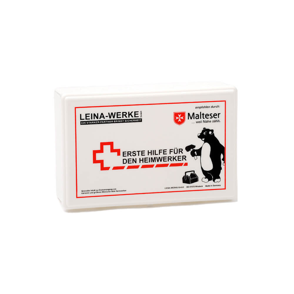 Leina-Werke first aid kit for do-it-yourselfers, 25,5x16,6x8cm, white