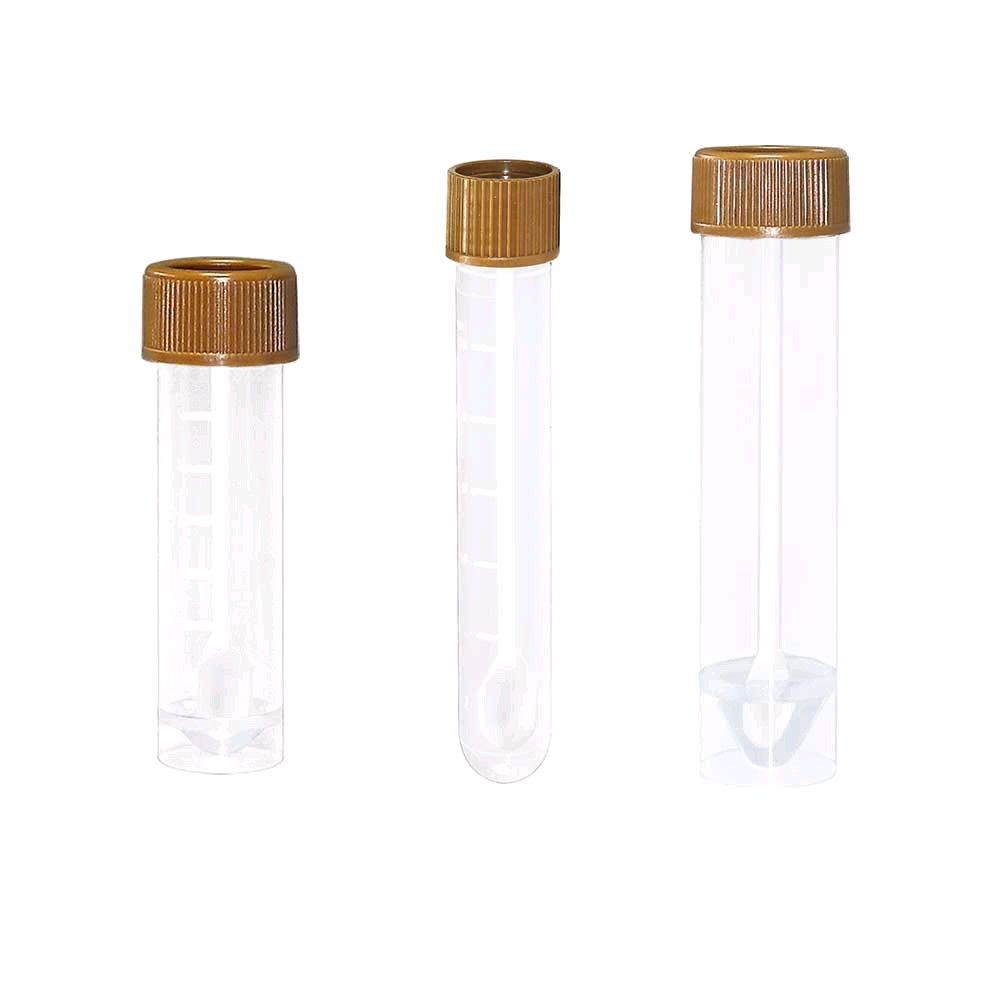 Ratiomed fecal sample tubes, screw, DIN EN 829, spoon, sizes